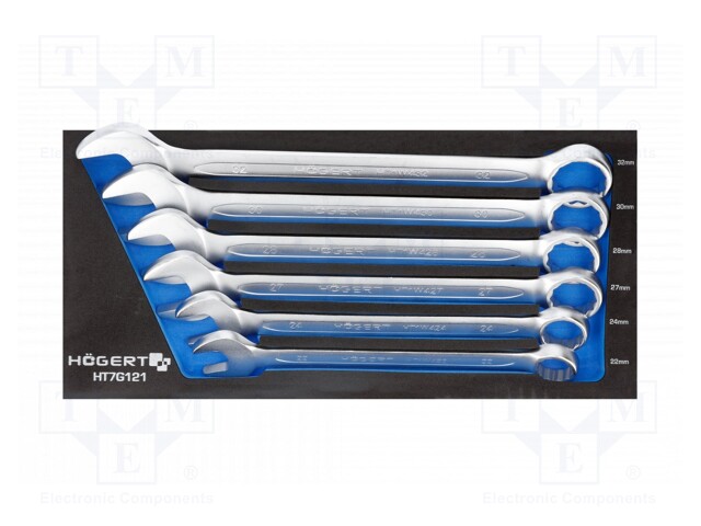 Wrenches set; combination spanner; 6pcs.