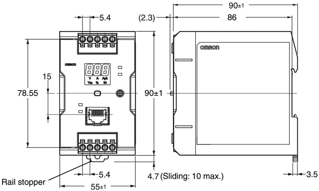 Power supply: switched-mode; 120W; 24VDC; 5A; 85÷264VAC; 90÷350VDC