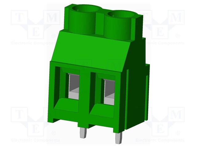 Connector: PCB terminal block; terminal; angled; Plating: tinned