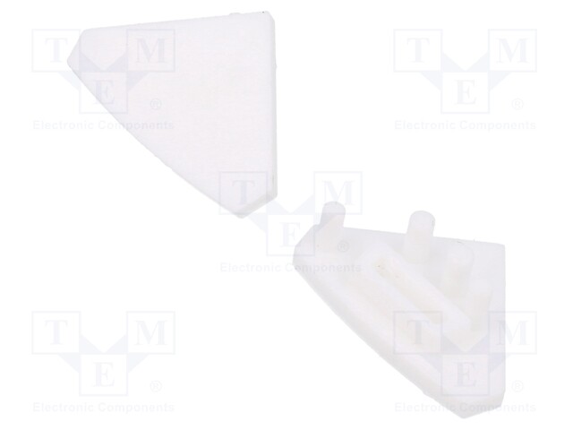 Cap for LED profiles; white; 10pcs.