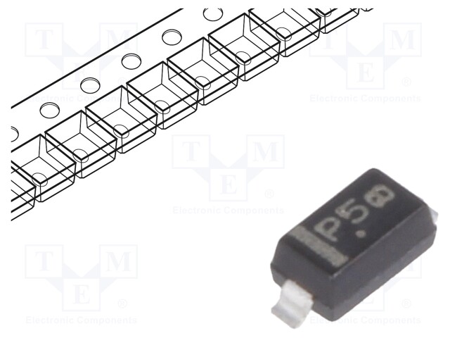 Diode: Zener; 0.5W; 91V; SMD; reel,tape; SOD123; single diode