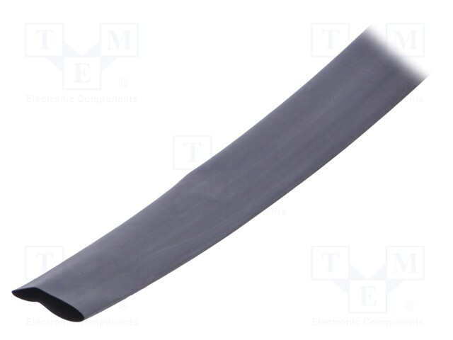 Heat shrink sleeve; thin walled; 3: 1; 24mm; L: 60m; black