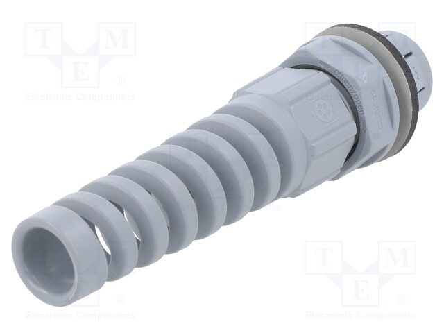 Cable gland; IP68; Mat: polyamide; dark grey; push-in