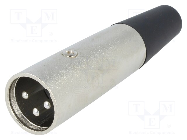 Plug; XLR; male; PIN: 3; straight; for cable