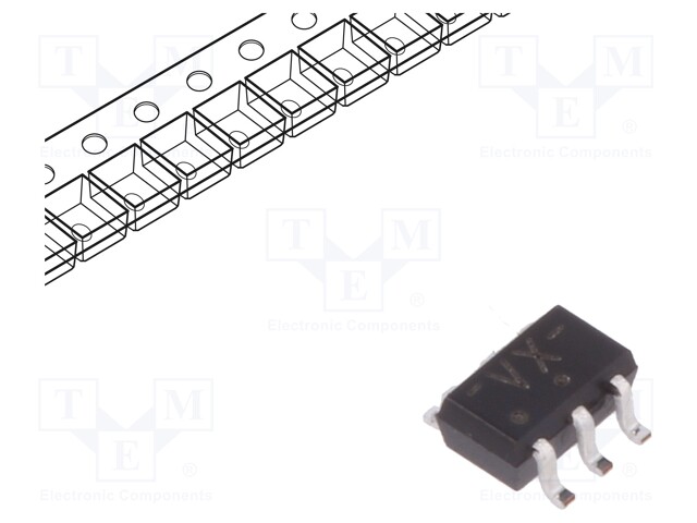 IC: digital; quartz oscillator driver; SMD; SC88; Series: LVC