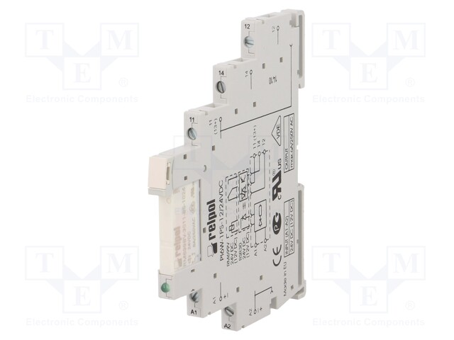 Relay: interface; SPDT; Ucoil: 24VDC; 6A; SPDT; 6A/230VAC; 6A/24VDC