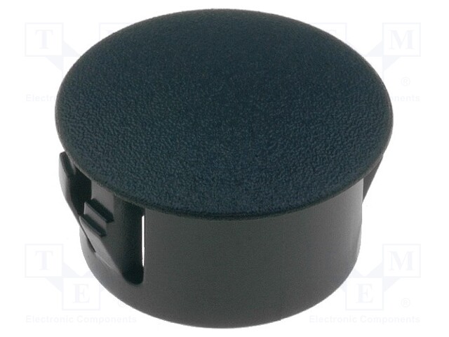 Stopper; polyamide; Wall thick: 3.3mm; Øhole: 16mm; H: 10.6mm; black