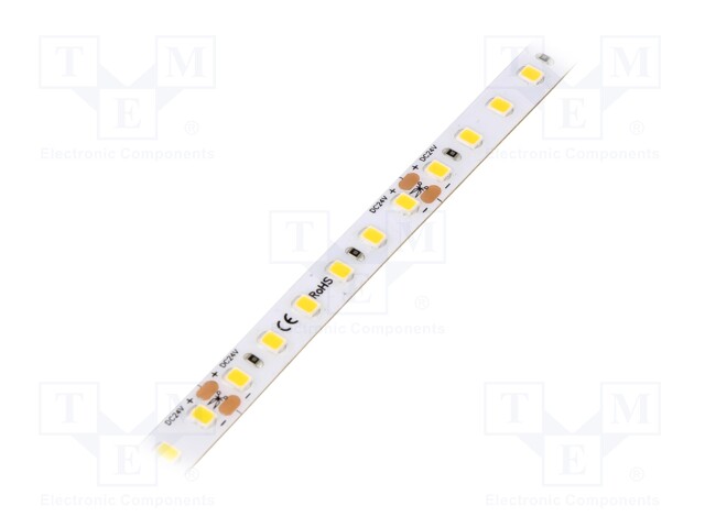 LED tape; white warm; 2835; 24V; LED/m: 120; 8mm; IP64; 9.6W/m