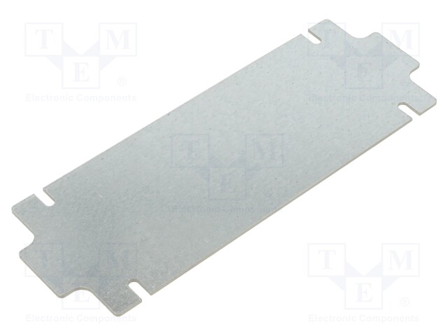 Mounting plate; steel; W: 64.45mm; L: 181.15mm; Thk: 1.5mm