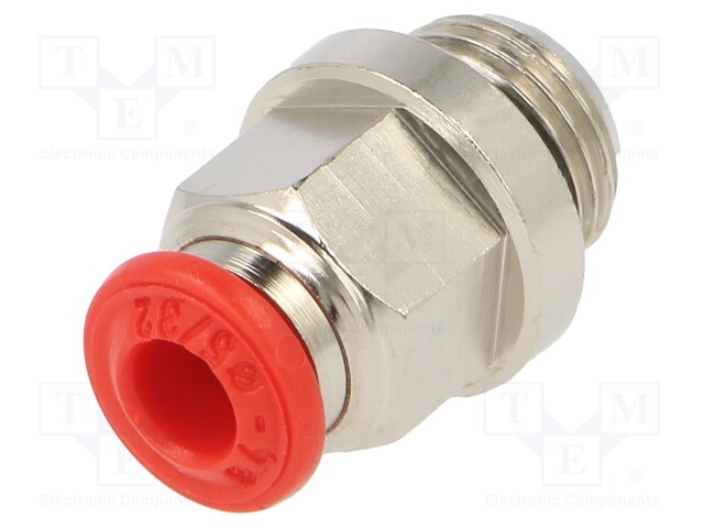 Push-in fitting; straight; 1/8"; -0.99÷20bar; 4mm