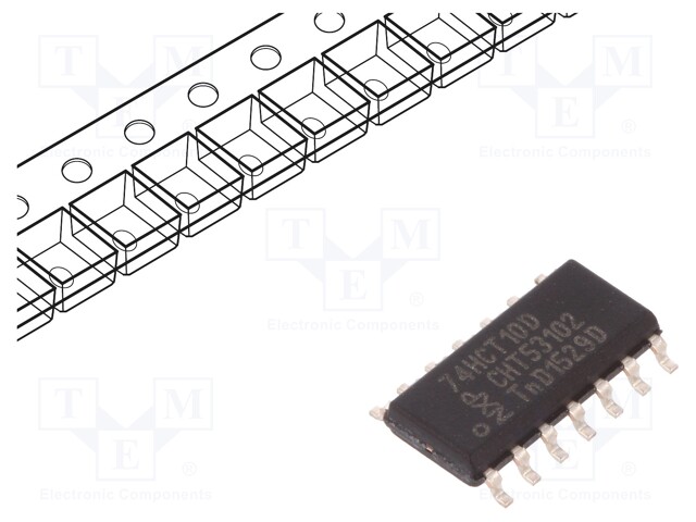 IC: digital; NAND; Channels: 3; IN: 3; SMD; SO14; Series: HCT