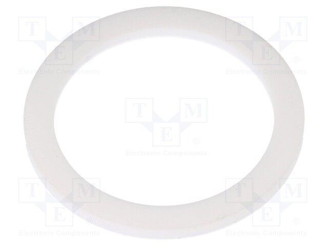 Gasket; PTFE; D: 3mm; Øint: 40.2mm; Øout: 51.5mm; M40; white