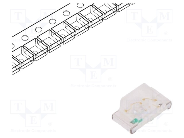 LED; SMD; 0603; blue; 120÷300mcd; 1.6x0.8x0.7mm; 140°; 2.8÷3.5V