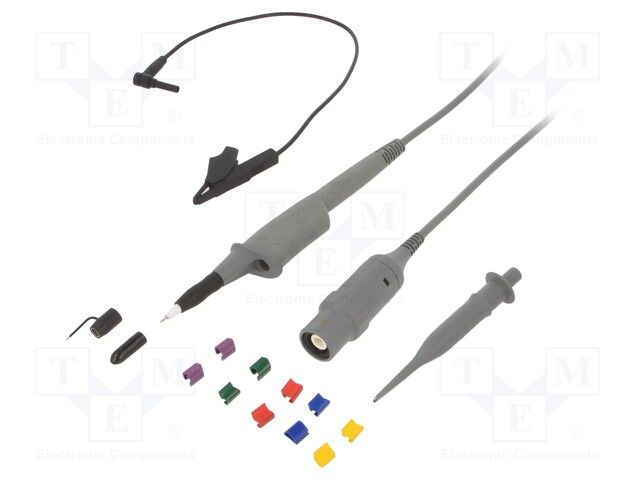 Probe: for oscilloscope; 0÷500MHz; 10: 1; 0.9ns; 10÷22pF; grey; 1.2m