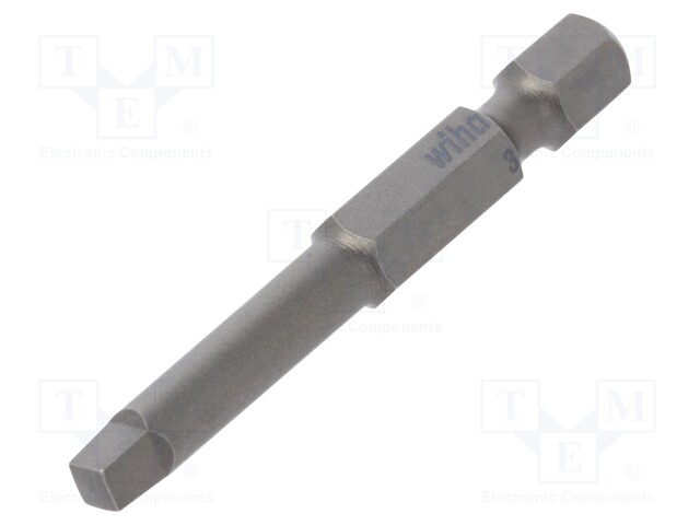 Screwdriver bit; square; #3; Overall len: 50mm