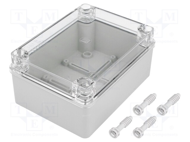 Enclosure: multipurpose; X: 110mm; Y: 150mm; Z: 70mm; grey; IP65