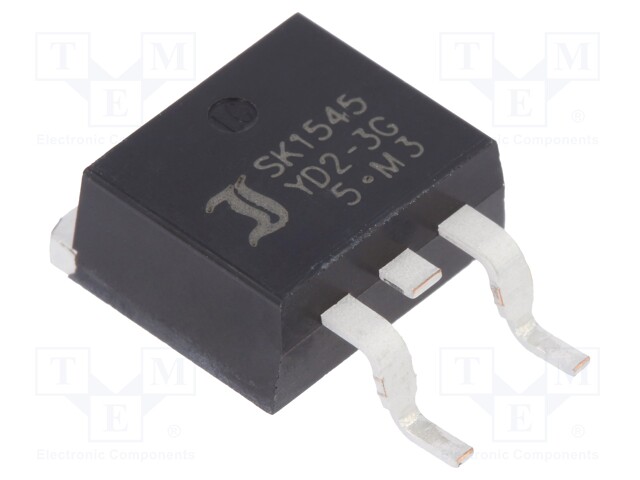 Diode: Schottky rectifying; SMD; 45V; 15A; Ufmax: 0.51V; D2PAK