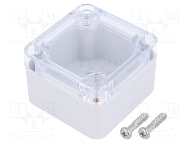 Enclosure: multipurpose; X: 50mm; Y: 52mm; Z: 35mm; polycarbonate