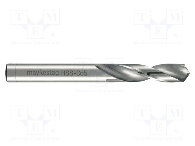 Drill bit; for metal; Ø: 10.5mm; L: 89mm; HSS-CO; bulk,industrial