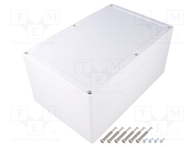 Enclosure: multipurpose; X: 162mm; Y: 252mm; Z: 120mm; TG PC; grey