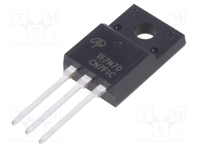 Transistor: N-MOSFET; unipolar; 700V; 4.2A; TO220F