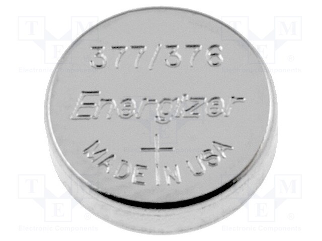 Battery: silver; 1.55V; 376,377,R626,SR626,coin; Ø6.8x2.6mm