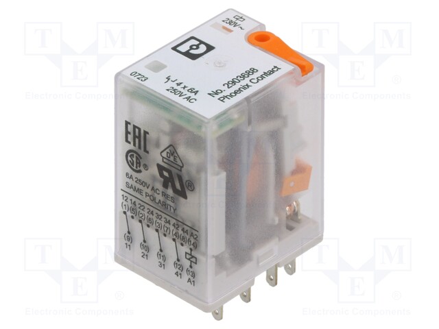 Relay: industrial; Mounting: socket