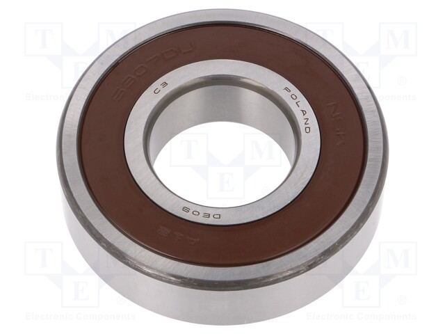 Bearing: ball; Øint: 35mm; Øout: 80mm; W: 21mm; bearing steel