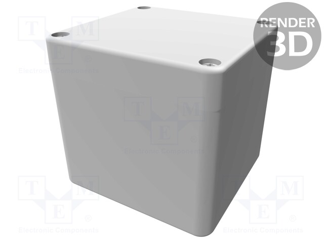 Enclosure: multipurpose; X: 75mm; Y: 80mm; Z: 75mm; 1590ZGRP; grey