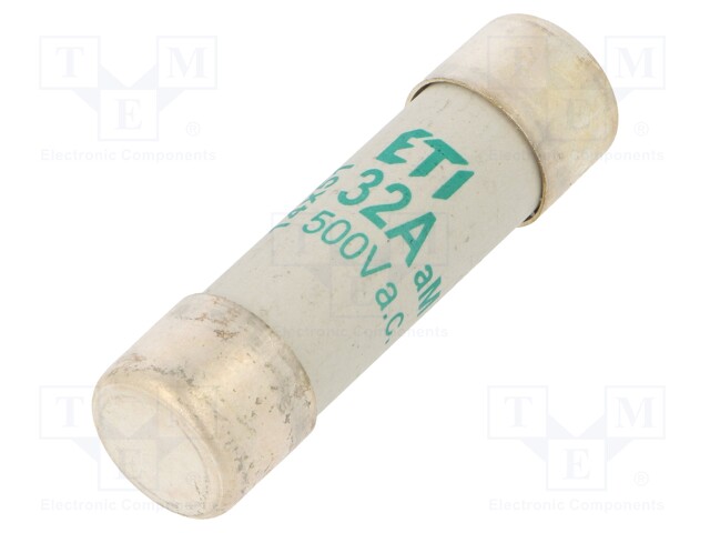 Fuse: fuse; aM; 32A; 500VAC; cylindrical,industrial; 14x51mm