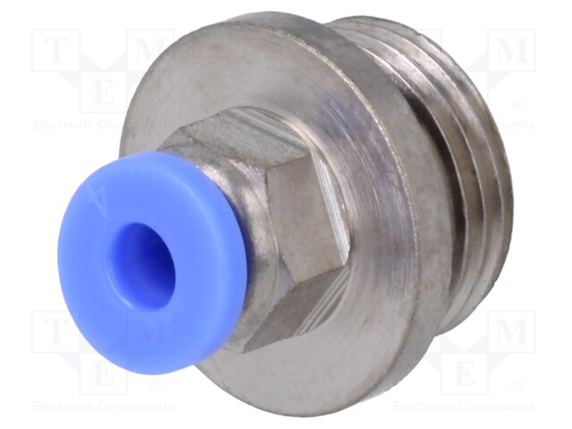 Push-in fitting; straight; -0.95÷15bar; Mat: nickel plated brass