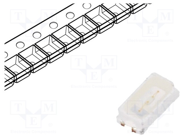 LED; SMD; 3014; blue; 300÷400mcd; 3x1.4x0.8mm; 120°; 2.8÷3.6V; 30mA