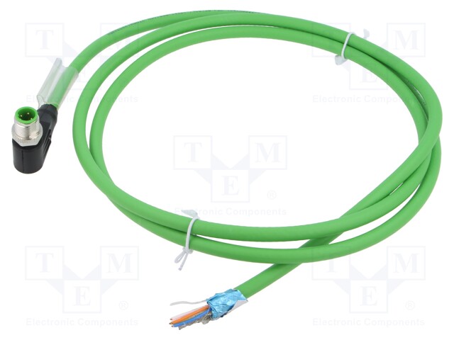 Connection lead; male; IP67; 60VDC; 4A; 1.5m; Series: 7000; PIN: 4