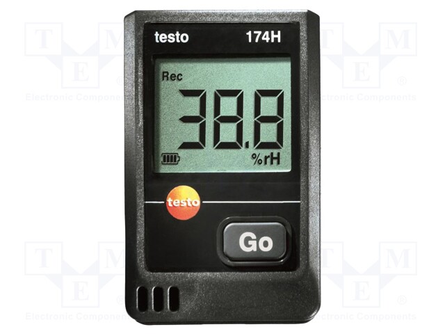 Logger: temperature and humidity; -30÷70°C; 0÷100%RH; IP20