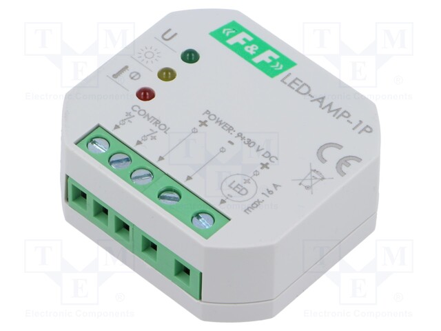 LED controller; flush mount; 9÷30VDC; IP20; -15÷50°C; 1.2W