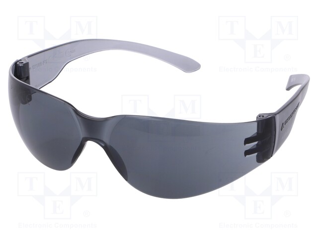 Safety spectacles; Lens: darkened; Features: UV400; Classes: 1