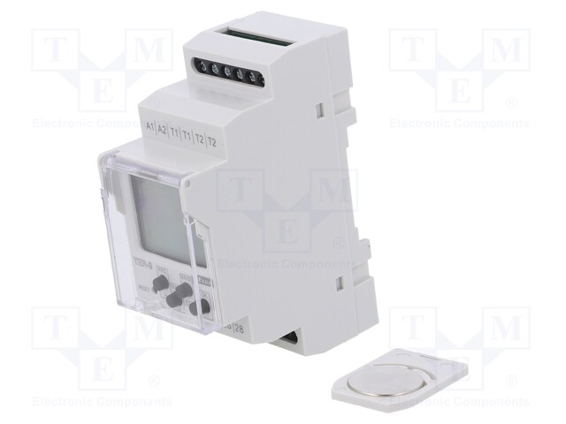 Programmable time switch with thermostat; Range: 1 year; 230VAC