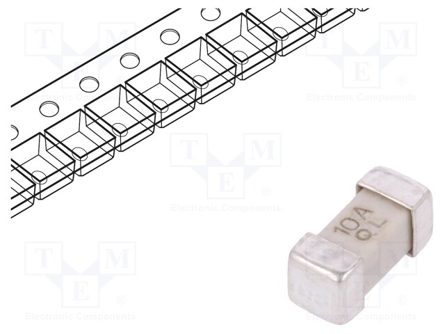 Fuse: fuse; quick blow; 10A; 125VAC; 125VDC; SMD; ceramic; Case: 2410