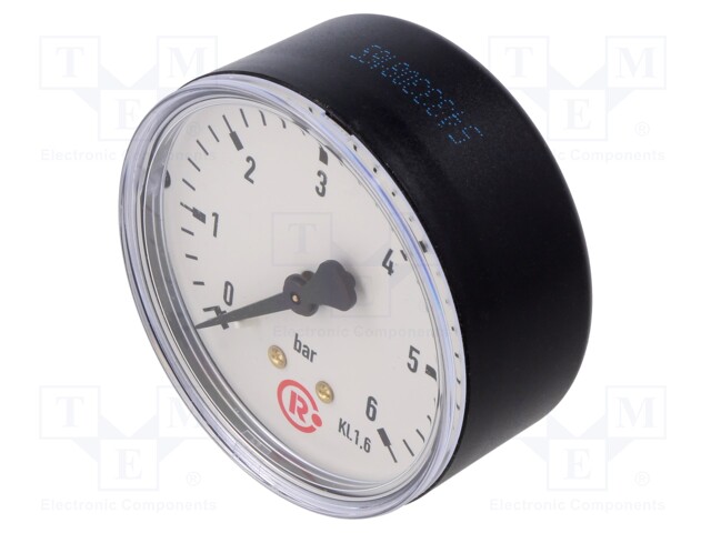 Manometer; 0÷6bar; 63mm; non-aggressive liquids,inert gases