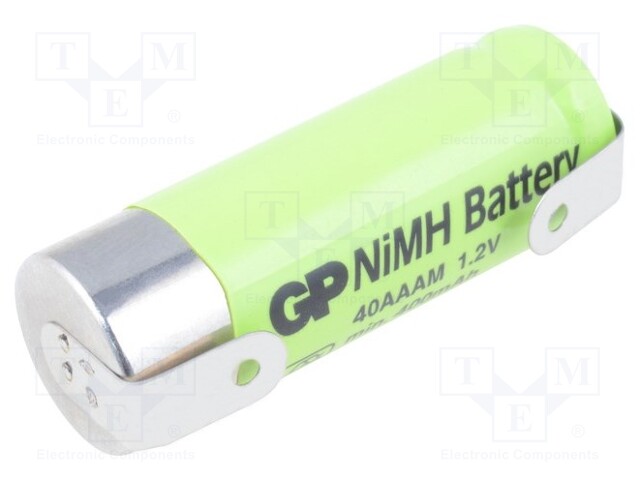 Re-battery: Ni-MH; 2/3AAA,2/3R3; 1.2V; 400mAh; Ø10.2x29.3mm