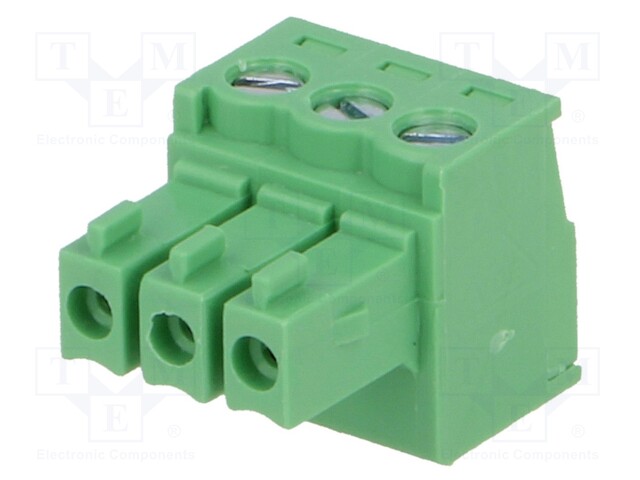 Pluggable terminal block; 3.5mm; ways: 3; straight; plug; female
