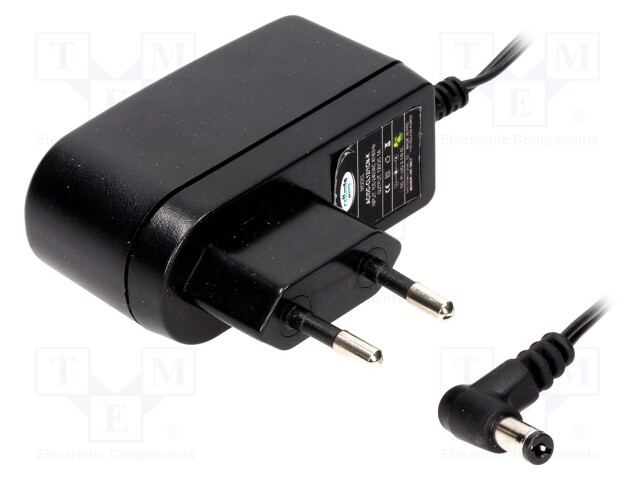 Power supply: switched-mode; 12VDC; 1A; Out: 5,5/2,1; 12W; Plug: EU