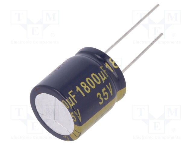 Capacitor: electrolytic; low impedance; THT; 1800uF; 35VDC; ±20%