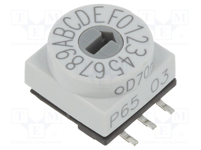 Switch: rotary; Pos: 16; 1uA/20mVDC; -60÷125°C; Mounting: SMD