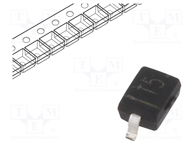 Diode: rectifying; SMD; 75V; 0.5A; Package: tape; SOD323; Ifsm: 4A