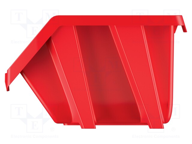 Container: cuvette; red; 198x272x133mm; KBIS22; BINEER; short