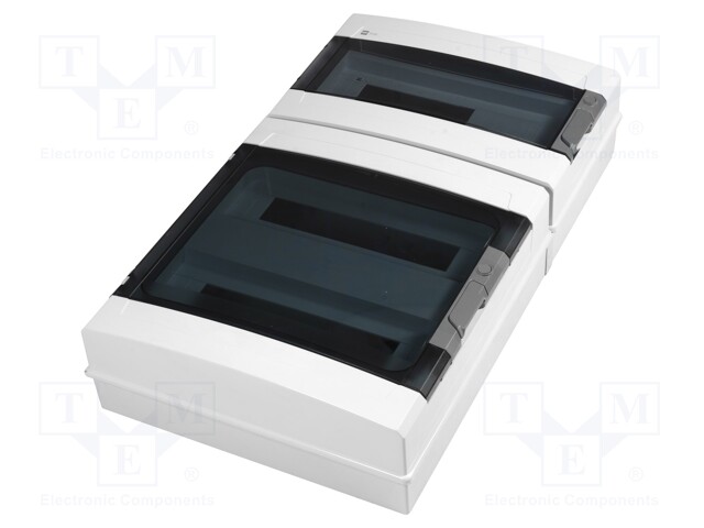 Enclosure: for modular components; IP65; light grey; ABS; 400V