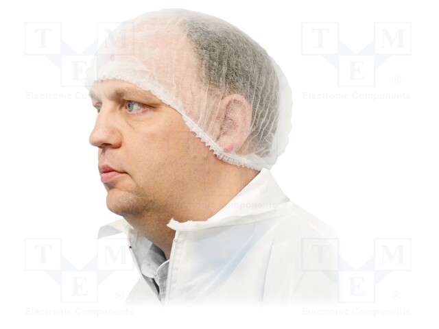 Hair nets; 530mm; 1000pcs; Features: disposable; white