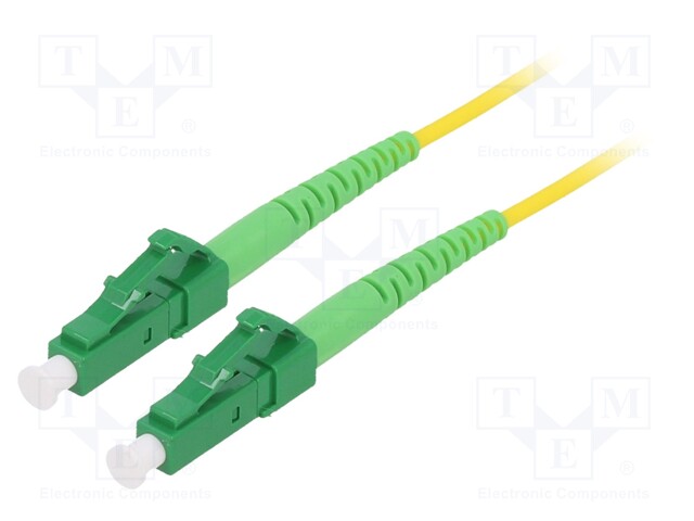 Fiber patch cord; OS2; LC/APC,both sides; 10m; LSZH; yellow