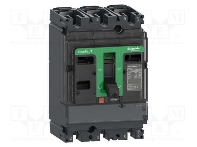 Switch-disconnector; Poles: 3; DIN; 160A; NSX; IP40; -25÷70°C